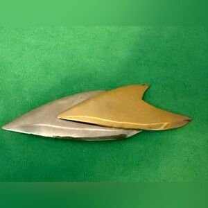 Gold and Silver Abstract Brooch Modernist